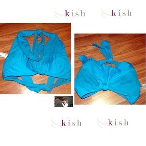 Kish NWOT Turquoise Bikini Swim Top